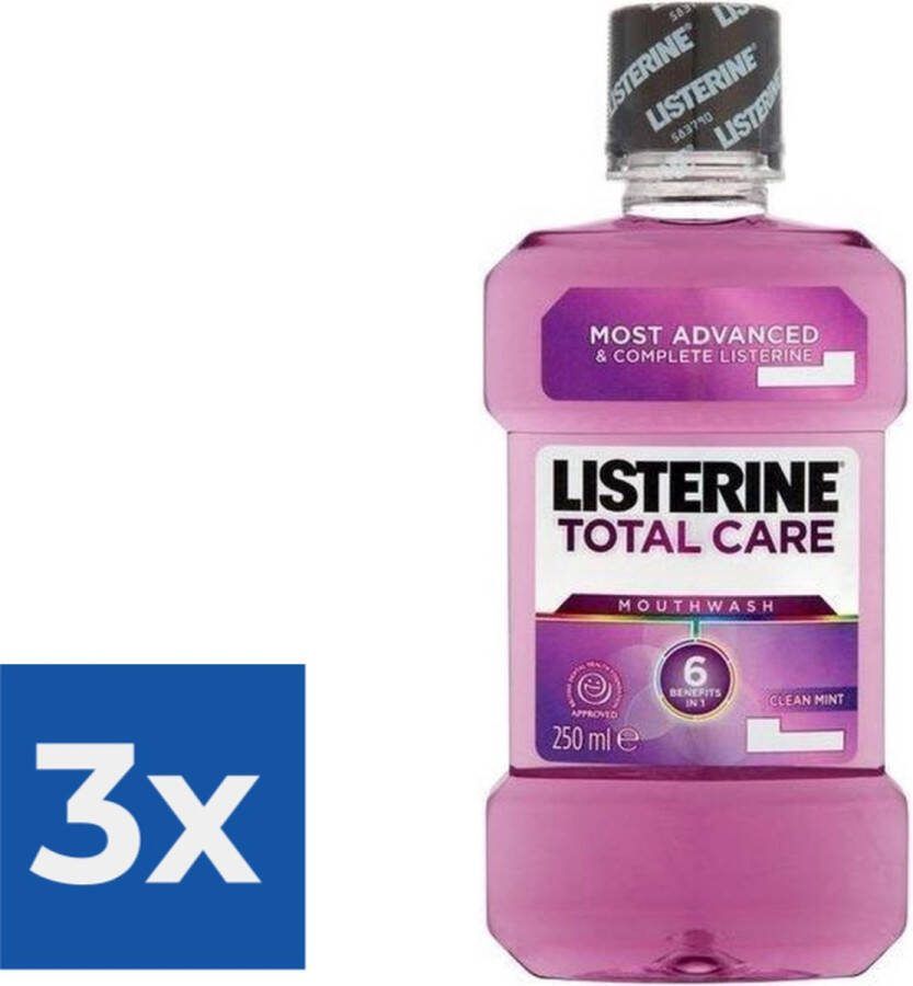 Listerine Mondwater Total Care 250 ml Voordeelverpakking 3 stuks