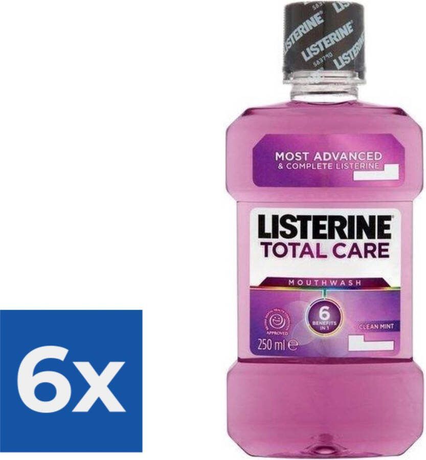 Listerine Mondwater Total Care 250 ml Voordeelverpakking 6 stuks