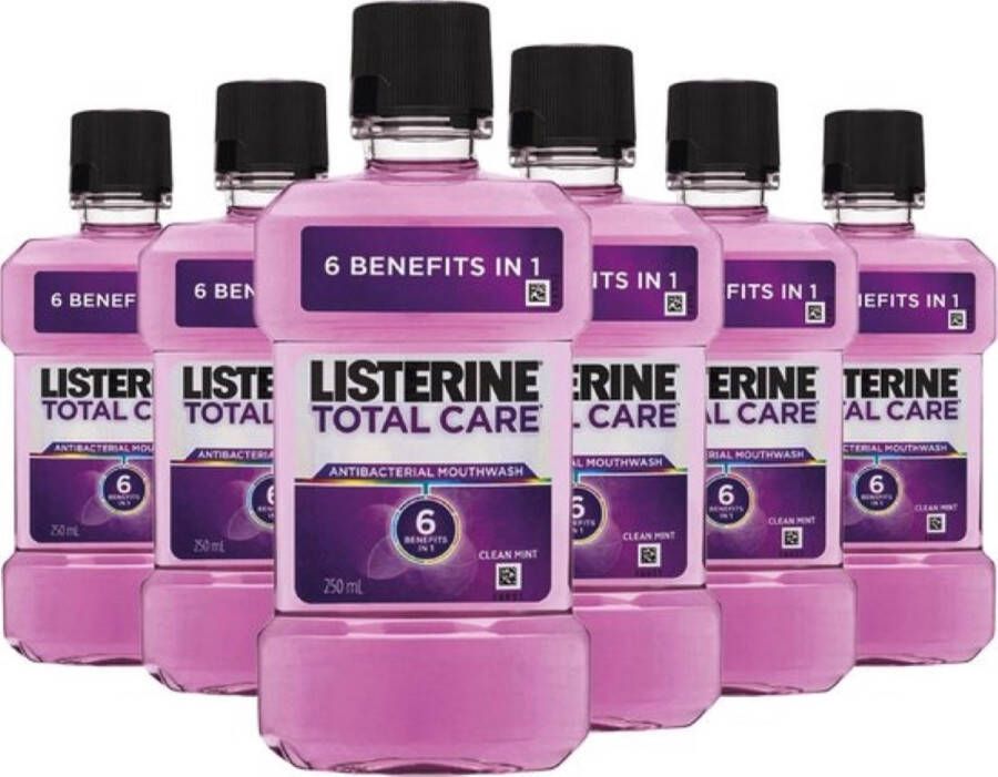Listerine Total Care 6in1 Mondwater Mondspoeling 6x 500ml Voordeelverpakking