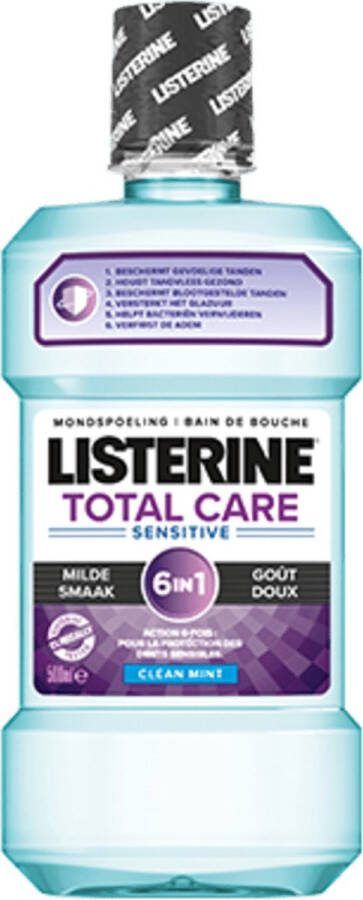 Listerine MONDWATER TOTAL CARE GEVOELIGE TANDEN 6x 500ML