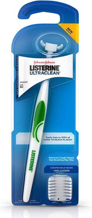 Listerine Johnson & Johnson Ultraclean Access Flosser Starter Kit met Flossdraad Complete Set voor Optimale Mondhygiëne