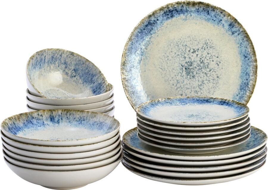 Lite-Body Serviesset Hermes licht blauw 6 personen 24 delig - Foto 2