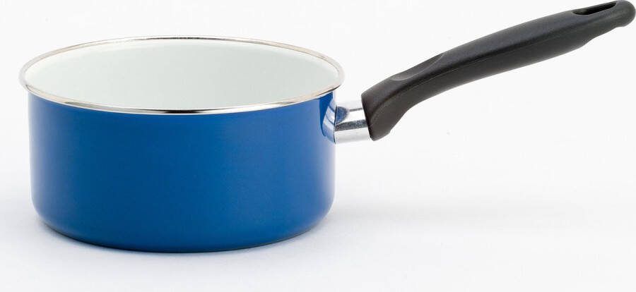 Lite-Body Magnus steelpan Ø18 CM Emaille Blauw Wit Inductie
