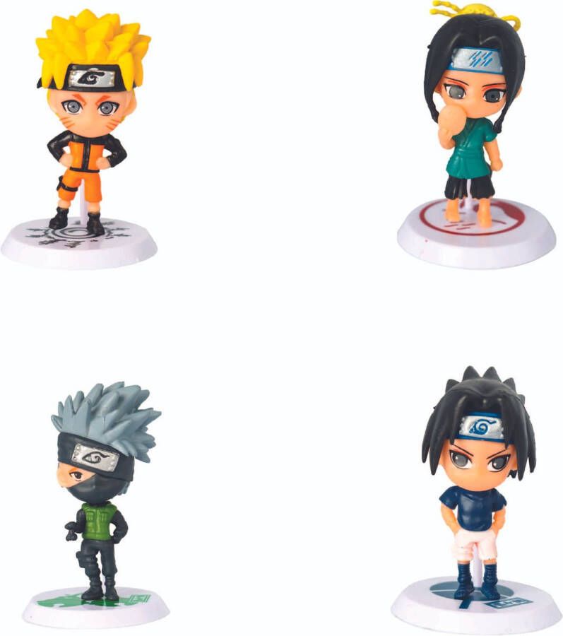 Little big bird LBB Naruto actiefiguur Set 4 Pack Naruto Cosplay Anime Demon slayer Figuren