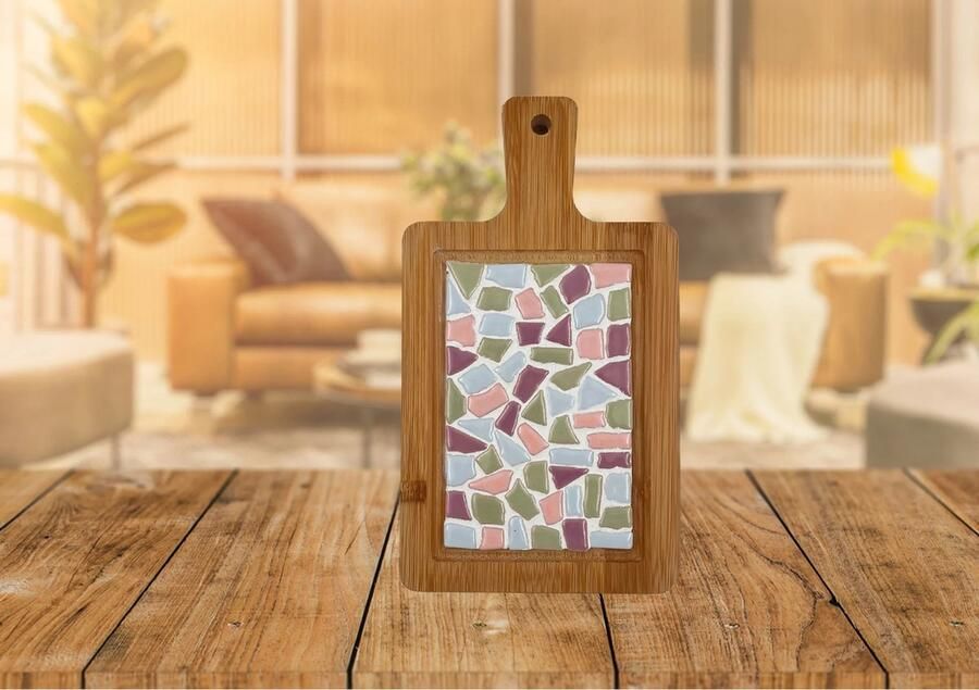 Little Creations LC DIY Pakket Mozaïek Borrelplank Klein Pastel