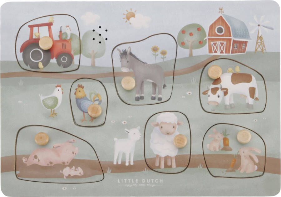 Little Dutch geluiden puzzel little farm FSC