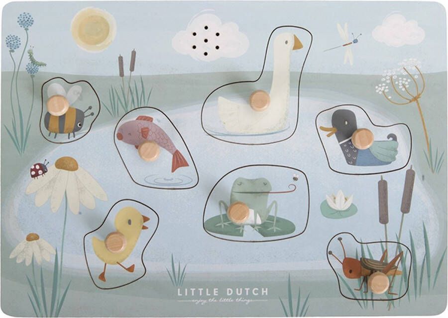 Little Dutch Geluidenpuzzel Vormenpuzzel Little Goose