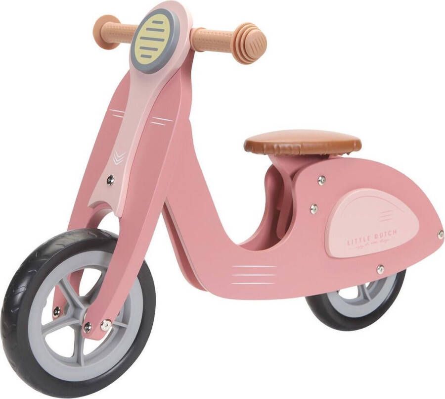 Little Dutch Houten Loopscooter Pink