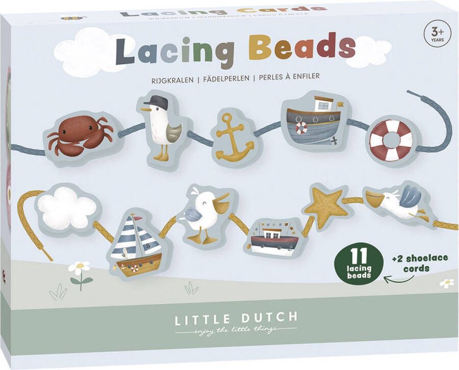 Little Dutch Houten Rijgkralen Sailors Bay educatief speelgoed