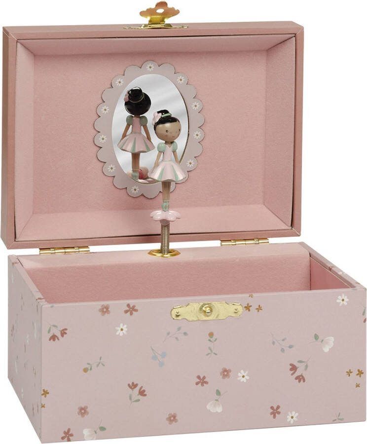 Little Dutch juwelenkistje met muziek Evi Little Pink Flowers decoratief