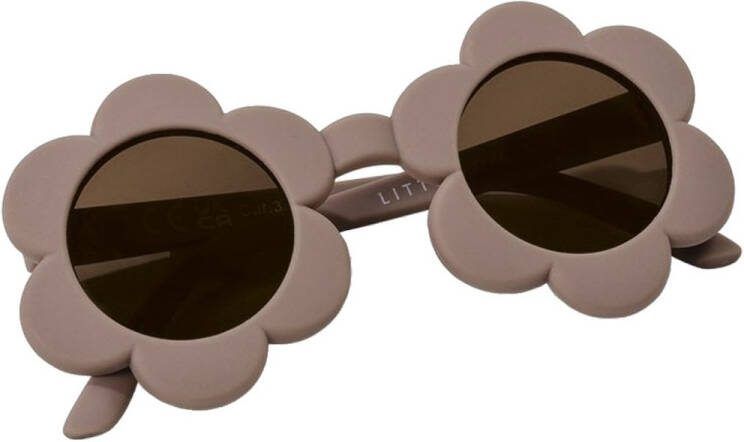 Little Dutch kinderzonnebril flower mauve bloemvormig model mauve sunglasses zonnebril bloem