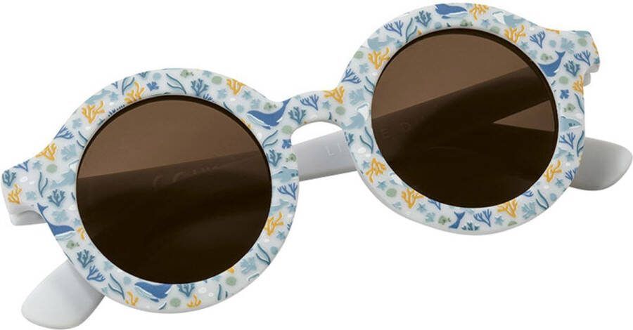 Little Dutch kinderzonnebril ocean dreams blue rond model blauw sunglasses zonnebril