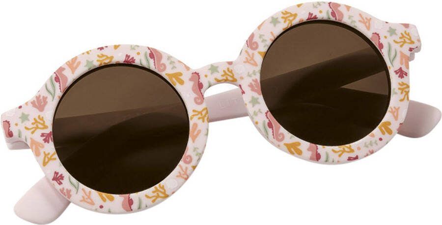 Little Dutch kinderzonnebril ocean dreams pink rond model roze sunglasses zonnebril