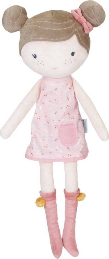 Little Dutch Knuffelpop Rosa KnuffelpoppenRoze jurk 50cm