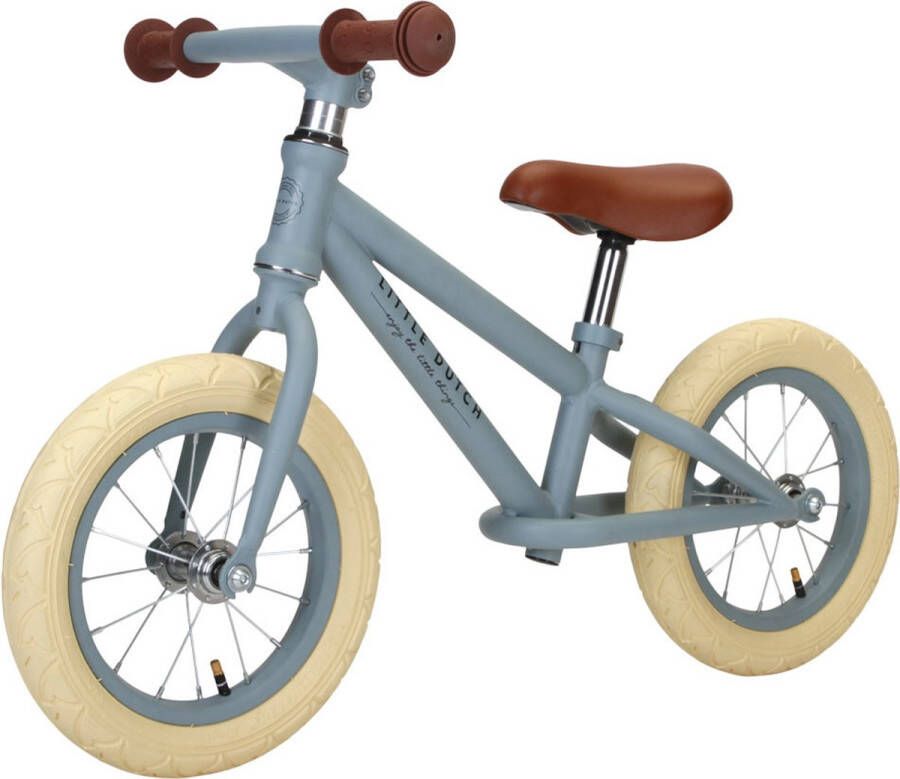 Little Dutch Loopfiets Balance Bike Mat Blauw