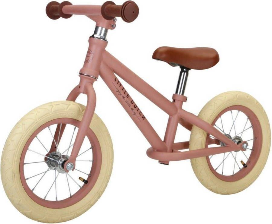 Little Dutch loopfiets pink mat