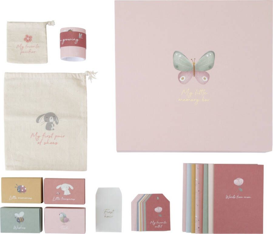 Little Dutch Memorybox Herinneringendoos Flowers & Butterflies FSC
