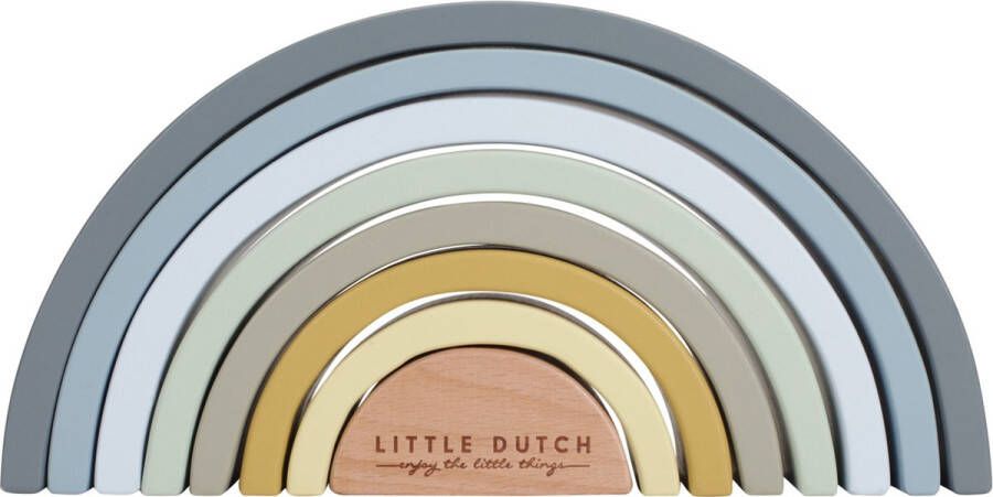 Little Dutch Houten Regenboog Blauw