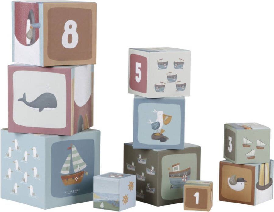 Little Dutch Stapeltoren Karton Sailors Bay Stapeltoren