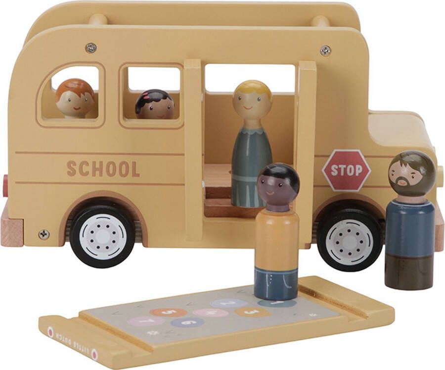 Little Dutch Schoolbus met poppetjes FSC