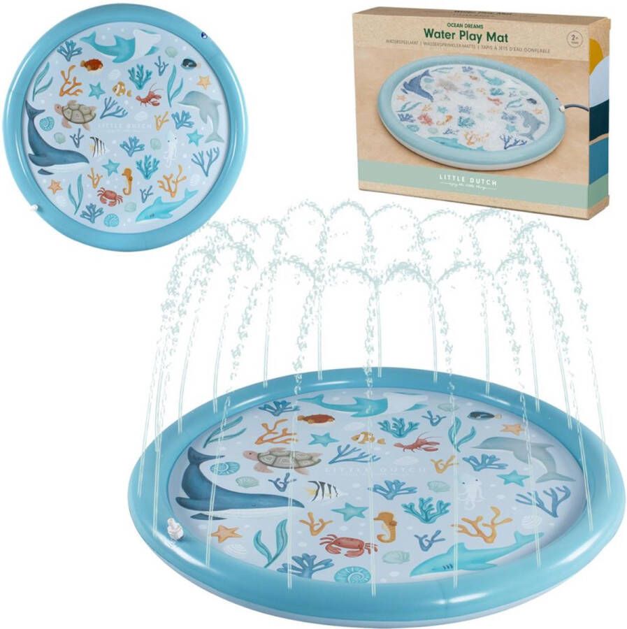 Little Dutch ocean dreams springklermat blauw 150cm