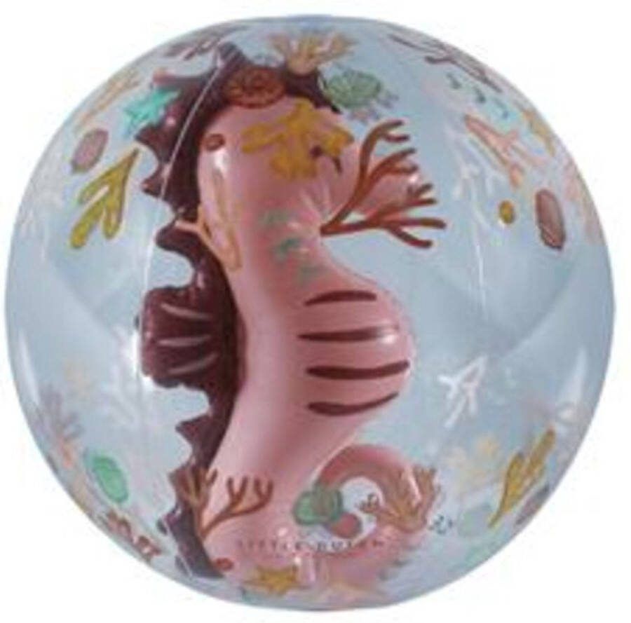 Little Dutch ocean dreams strandbal 3D figuur roze