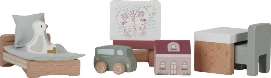 Keekabuu Little Dutch Aanvulset Poppenhuis Kinderkamer FSC