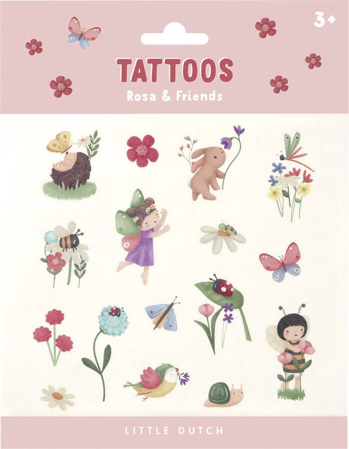 Little Dutch tijdelijke tatoeages tattoos Rosa & Friends