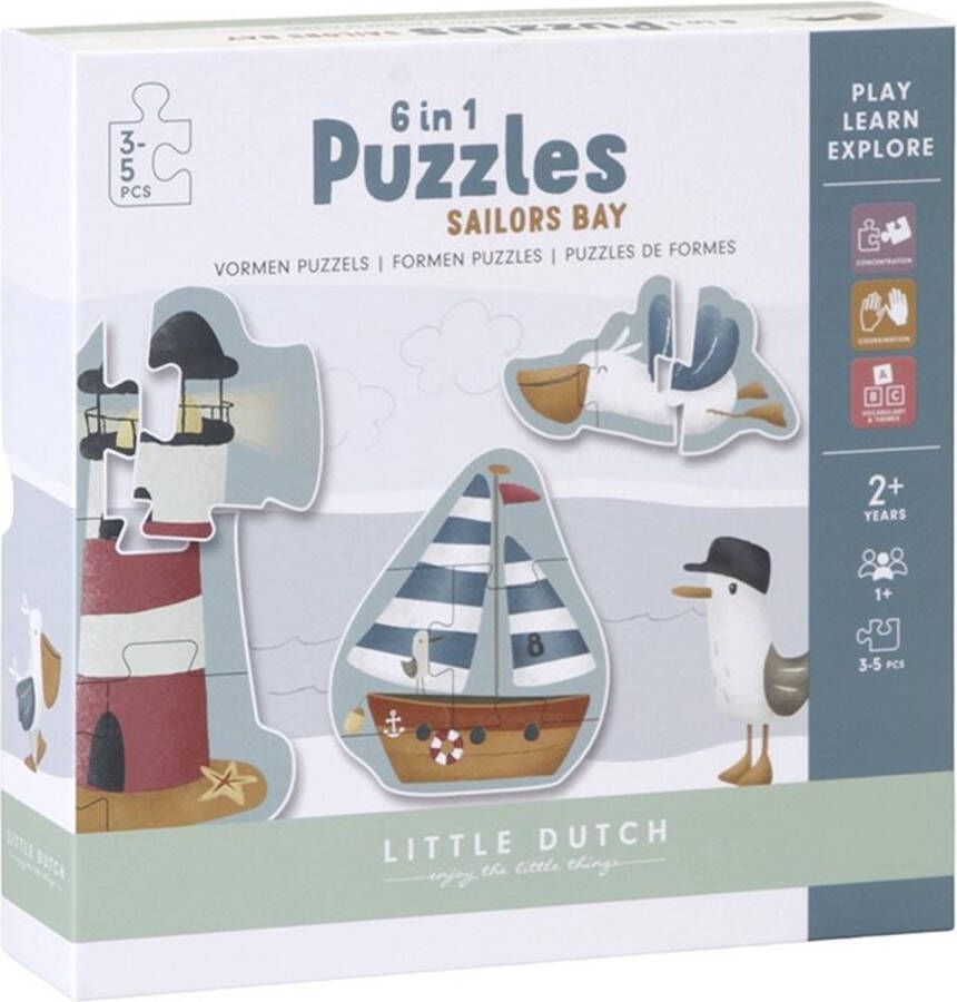 Little Dutch Vormen Puzzel Sailors Bay Puzzel FSC