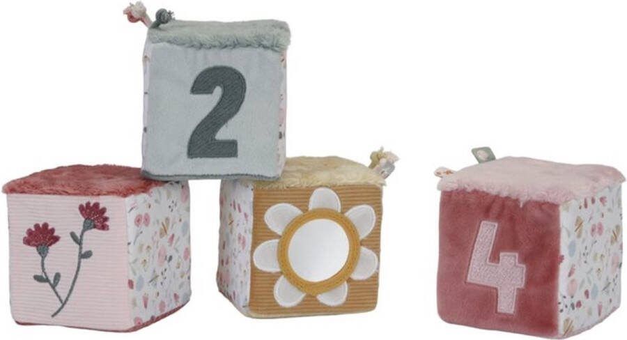 Little Dutch Zachte Blokkenset Flowers And Butterflies