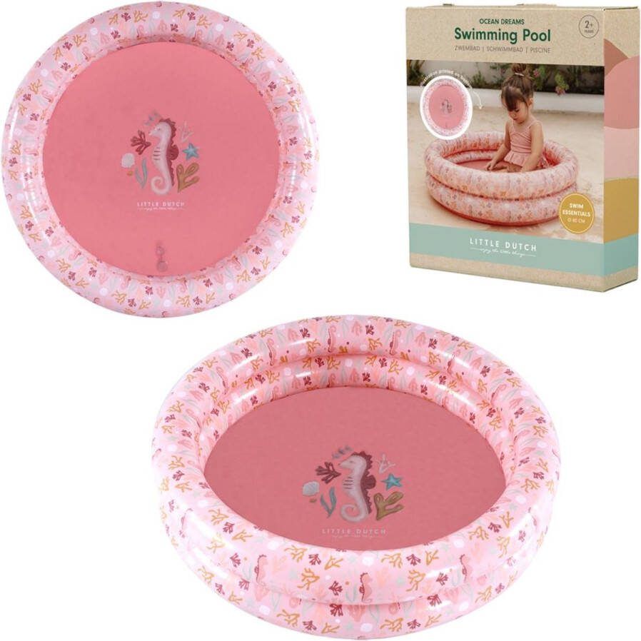 Little Dutch ocean dreams zwembad roze 80 cm
