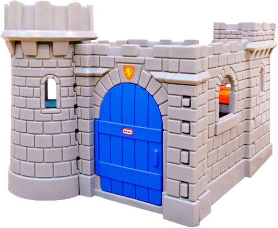 Little Tikes Kasteel Speelhuis met Glijbaan Grijs Blauw