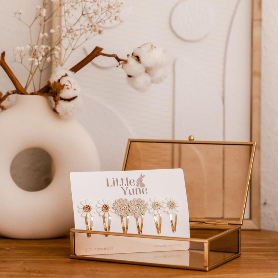Little Yune Haarspeldjes Basic Madelief haarspeldje meisje Haaraccessoires kind