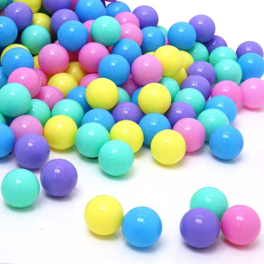 LittleTom 100 Kleurrijke Ballen voor Ballenbak 5 5cm Plastic Baby Ballenbad Speelballen