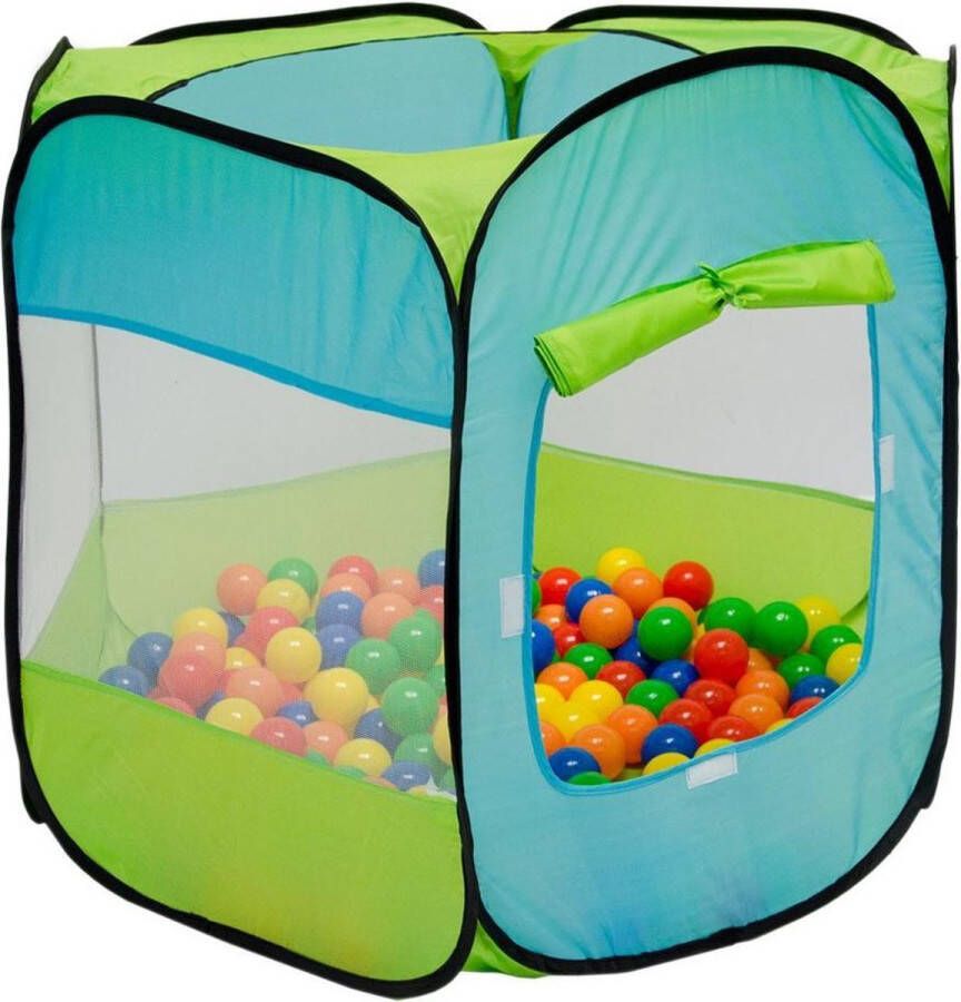 LittleTom Ballenbad Pop Up Speeltent 100 x 100 x 72 cm Voor Kinderen vanaf 12 maanden