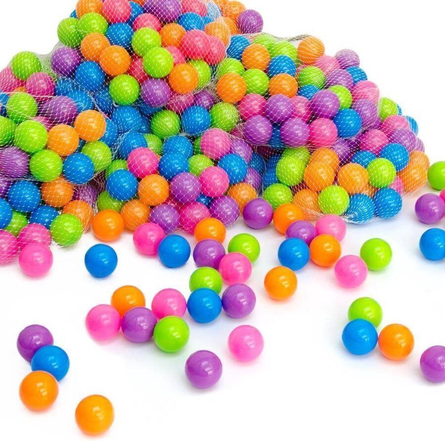 LittleTom 100 Baby ballenbak ballen 5.5cm ballenbad speelballen voor kinderen vanaf 0 jaar Pastel