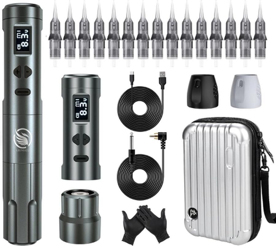 LIUMATE Tattoo Machine Tattoo Machines Tattoo Set Tattoo Pen Tattoo Kit Tattoo Naalden Tattoo Kit Voor Beginners Tattoo Machine Beginner Set Tattoo Gun