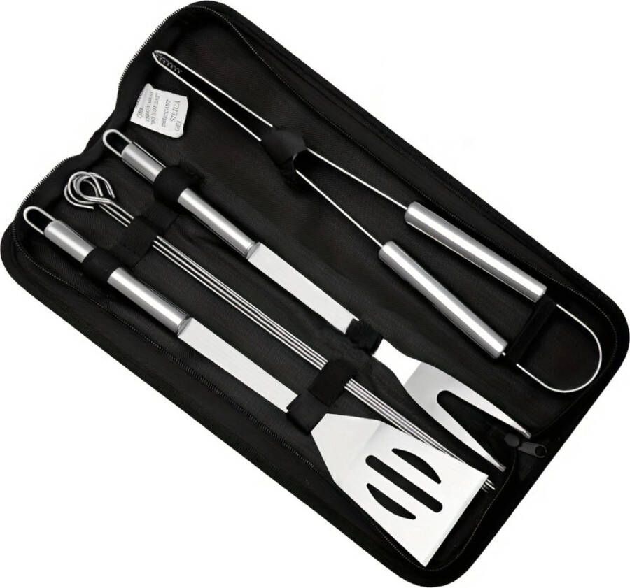 Livano Barbeque Set Barbecueset Barbecue Barbecues BBQ Tangenset Vleeset Accessoires Zomer 8 stuks