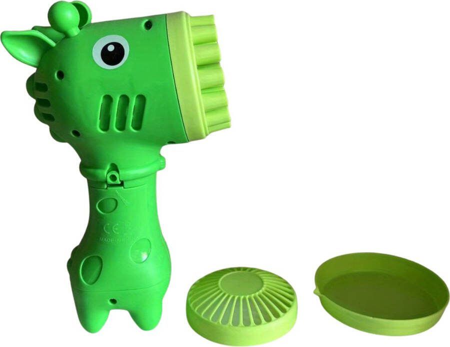 Livano Bellenblaas Pistool Bellenblazer Bellenblaas Speelgoed Bubble Blaster Bellenblaasmachine Speelgoed Giraffe Groen
