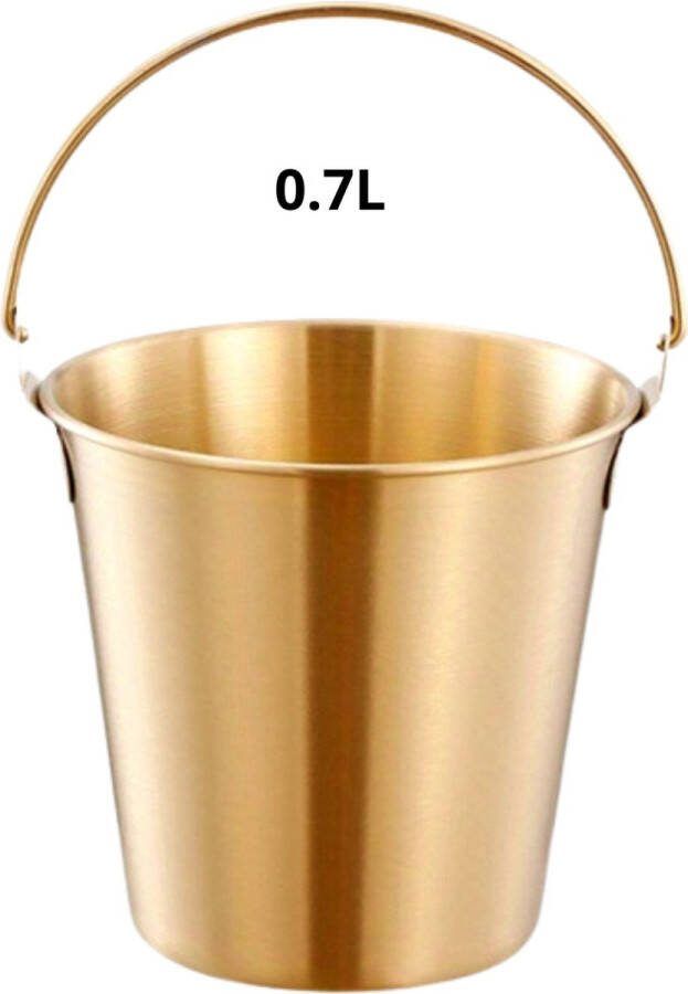 Livano Champagne Emmer Champagnekoeler Champagneschaal Drankemmer Champagne Bowl Drankkoeler Goud 0.7L