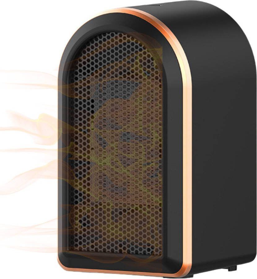 Livano Elektrische Kachel Haard Heater Mini Kachel Luchtkachel Zwart