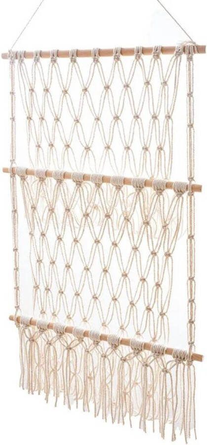 Livano Knuffel Net Hangmat Speelgoed Opbergsysteem Hangmat Voor Knuffels Organizer Beige