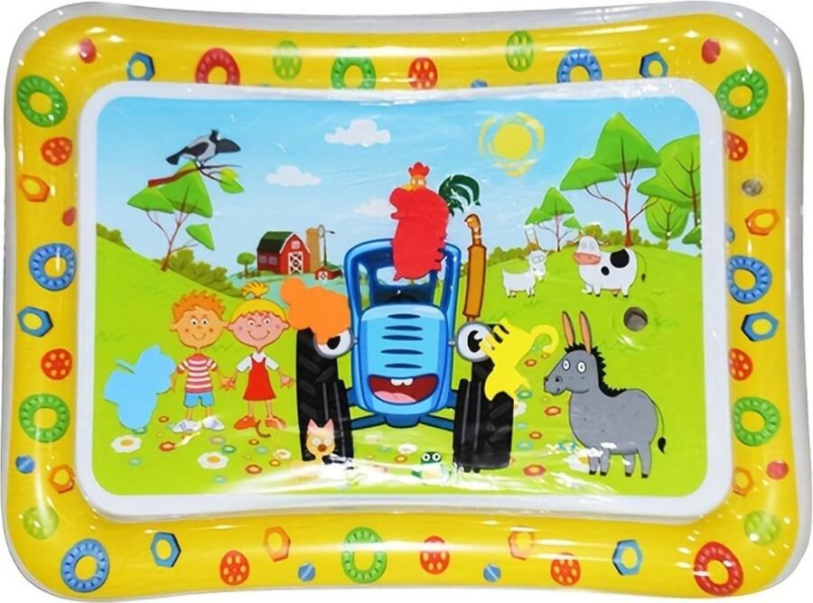 Livano Waterspeelmat Watermat Baby Speelmat Binnen Buiten Kraamcadeau Opblaasbaar Geel