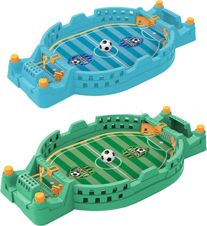Livano Mini Voetbaltafel Tafelvoetbal Tafelvoetbalspel Tafelvoetbaltafel Tafel Voetbal Groen & Blauw