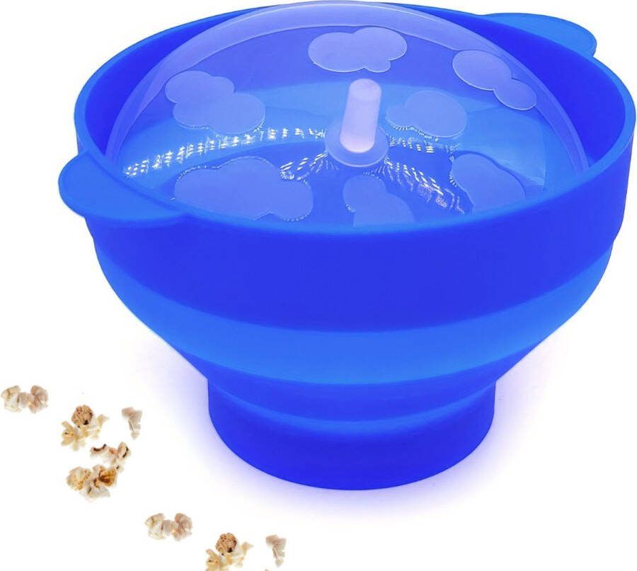 Livano Popcornmakers Popcornpan Popcorn Machine Mini Popcorn Machine Blauw