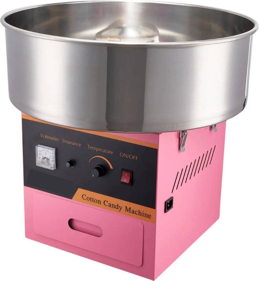 Livano Suikerspin Machine Suikerspinmachine Suikerspin Maker Cotton Candy Professioneel Roze Kar