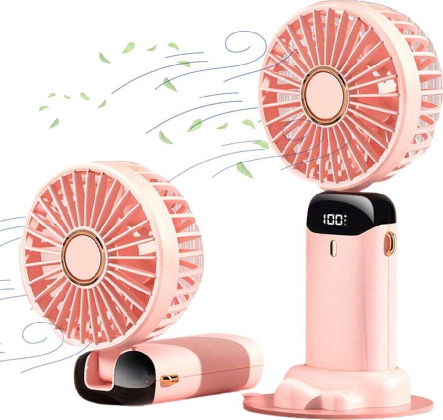 Livano Ventilator Staand Ventilatoren Tafelventilator Statief Extra Verkoelend Aircooler Cooling Fan Cooler Roze