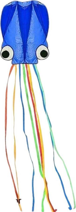 Livano Vlieger Voor Strand Kite Vliegers Kindervlieger Octopus 5 meter Blauw