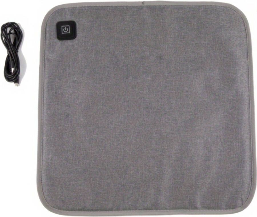 Livano Warmtekussen Verwarmd Kussen Verwarmde Bureaustoel Stoelverwarmer Voor Op Kantoor Stoelverwarming Thuis Elektrische Stoelverwarming USB 43x43cm