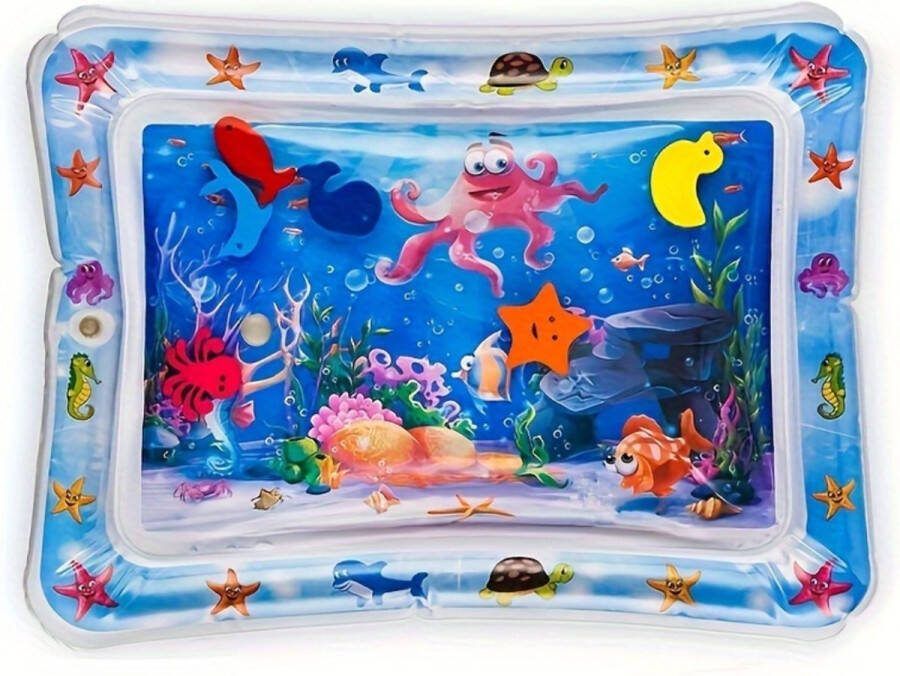 Livano Waterspeelmat Watermat Baby Speelmat Binnen Buiten Kraamcadeau Opblaasbaar Roze Krab